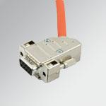 ACC.CONNET D SUB 9 PIN 90°+CAVO L=1m