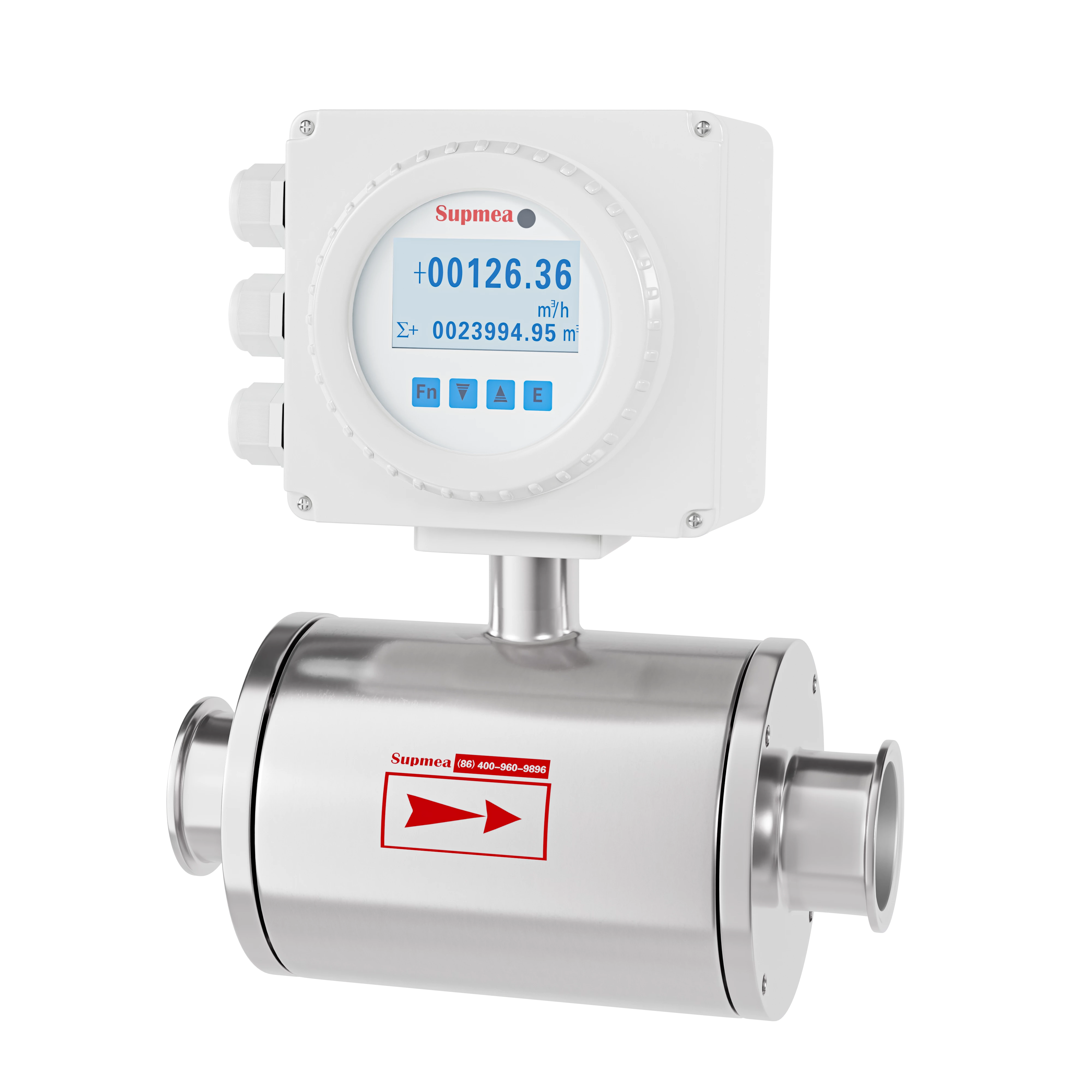 [Supmea] FMC240 Sanitary electromagnetic flowmeter for food processing